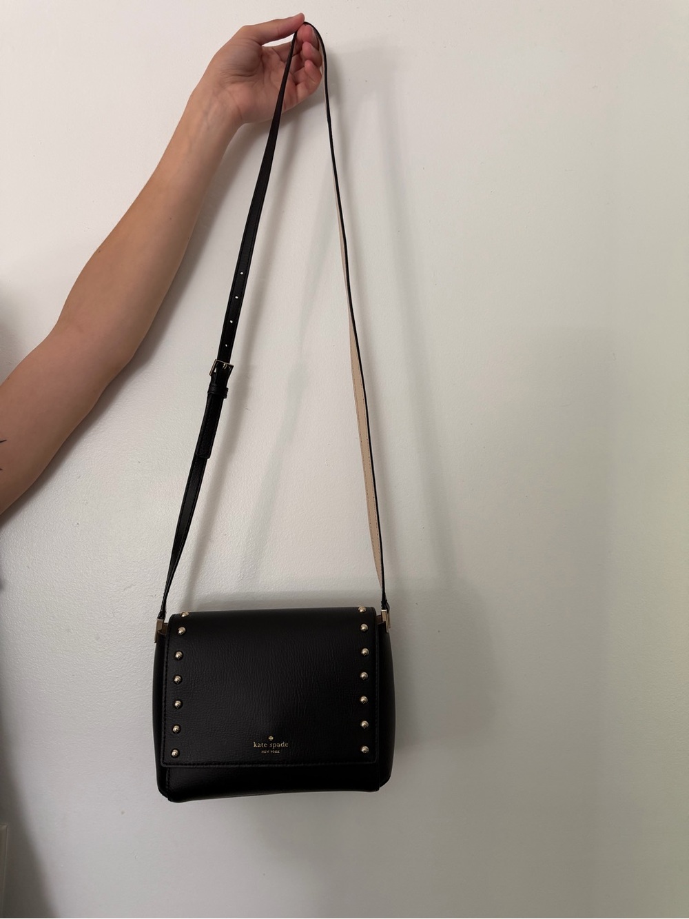 kate spade Kate Spade avva Saunders Place studded Crossbody black